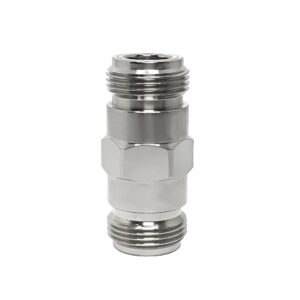 N-Type Female to Female Millimeter-wave RF Adapter Stainless Steel Housing Brass Contacts for Outdoor Antenna Router Connections