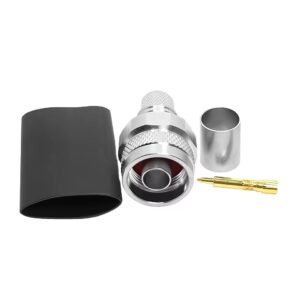 N-Type Male Plug 90 Degree Right Angle Hexagon Nut LMR400 RG8 RG213 RG214 H-1000 RF Coaxial Adapter