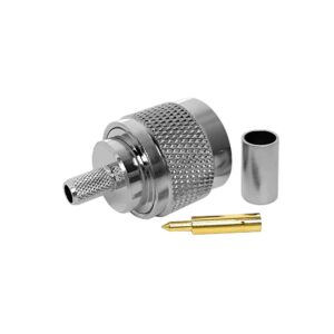 N-Type Male Plug Straight Crimp RF Connector for LMR195 LMR200 RG58 RG223 RG400 RG142 RF Coax Coaxial Connector