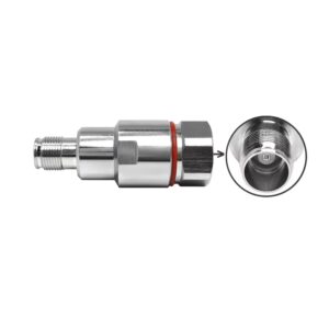 NEX10 Female Solder Connector for 1 / 2" Super Flexible Low Loss Cable , Compact High Density Interface for 5G Small Cell & DAS