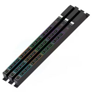 OIT 3 Phase Intelligent RGB Metered PDU Color-Coded Outlet Rack Mount Power Distribution Unit for Data Center
