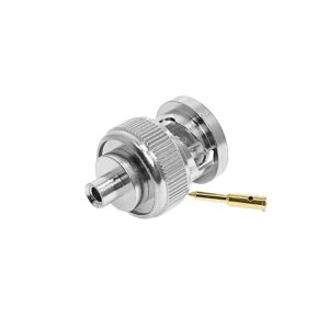 Optical Fiber Communication BNC Male Plug for RG405 Flange Connector Feeder Coaxial RF Jumper Cable