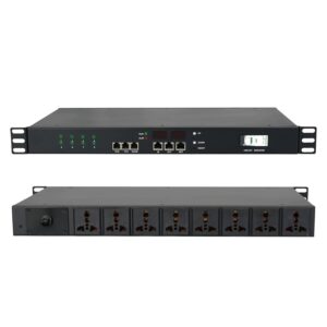Orient 19-inch 1-Phase 8-Way Socket PDU Customizable Metal Power Distribution Unit with Circuit Breaker AC Aluminium Alloy