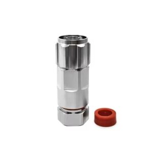 Premium N Male to 1 / 2" Brass Super Flexible Coaxial Connector 0-6GHz Low Loss IP55 Corrosion Resistant for Telecom Equipment