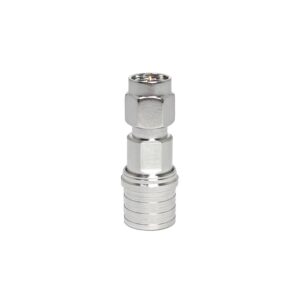 50 ohm QMA male to SMA male RF adapter