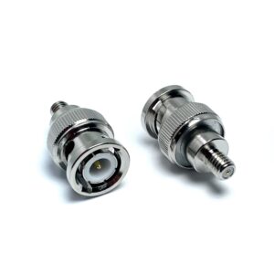 RF Adapter BNC Male to 10 32 Female M5 Connector Adapter with Rubber Ring
