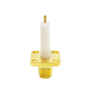 RF Coaxial Connector SMA Jack Flange 4Hole Connector for PCB Coax Connector