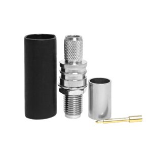 RF Coaxial RP SMA Female Bulkhead EZ Connector for Coaxial LMR240 Cable