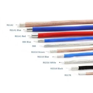 RG400 Double Shielded Silver Plated Copper Coaxial Cable for Communication