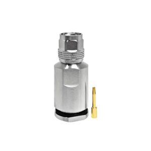 RP-TNC Male Clamp Connector for Large Diameter Coax Cable LMR400 , RG8 , H1000 , H2000 for Base Station & Ham Radio Heavy Duty