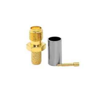 SMA Female Jack RG223 RG58 RG303 RG400 RG142 Cable Coax Connector Clamp Mounting RF for Convenient Installation