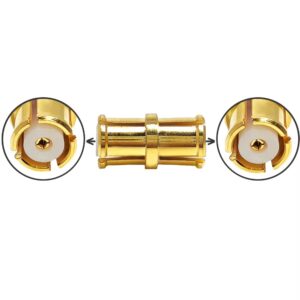 SMP Female to SMP Female Jack Coaxial Adapter for 5G Massive MIMO Phased Array Antenna and Microwave Module Test