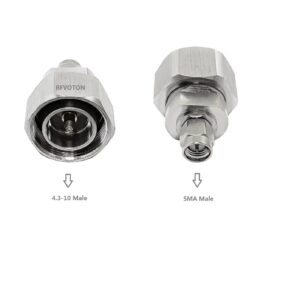 Straight Connector for 4.3-10 Adapter 4.3/10 Mini Din Male Plug Impedance 50 Ohm RF Copper