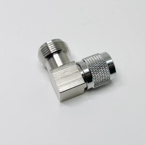 TNC Male to N Female RF Adapter 50 Ohm Right Angle Connector Brass Material for Antenna Test Equipment Wireless Communication