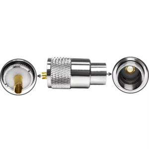 UHF PL259 Male Solder Connector for RG8 RG213 LMR400 H1000 Large Diameter Cable Heavy Duty for Ham Radio Base Station Antenna