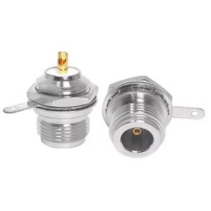 Wholesale N-Type Female Bulkhead Connector Single Hole Panel Mount Solder Tab Ground RF Coaxial Jack Socket